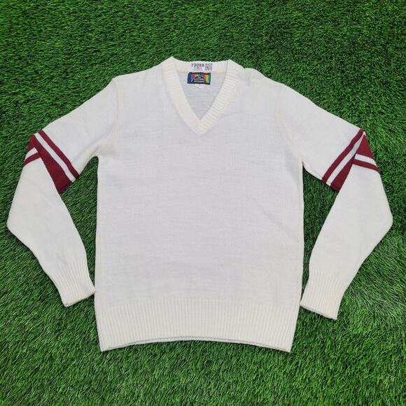 Vintage 70s MOD Sweater Small 18x26 USA - Picture 1 of 12